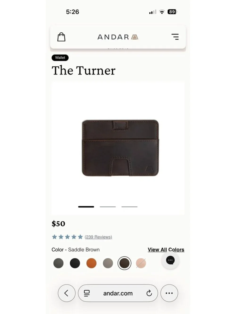 Andar The Turner Wallet